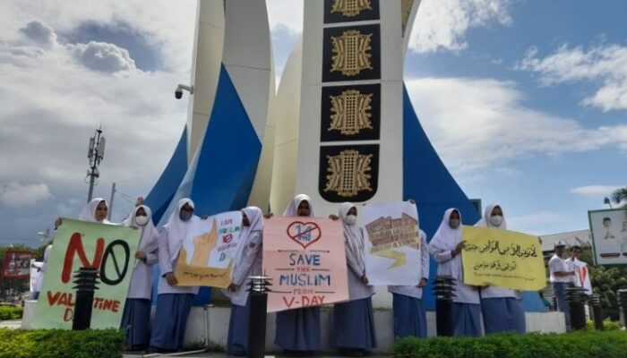 Puluhan Siswa SMAN 3 Aksi Damai Tolak Valentine Day