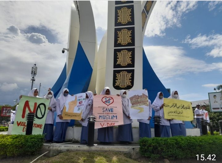 Puluhan Siswa SMAN 3 Aksi Damai Tolak Valentine Day