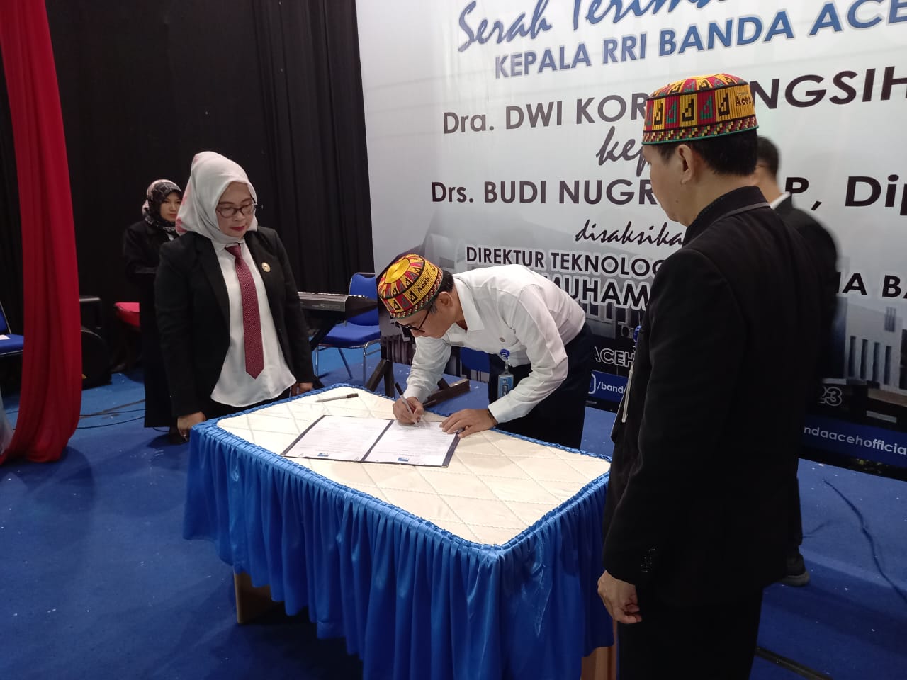 Jabatan Kepala RRI Banda Aceh Diserahterimakan, Tuanku Mahmud Jadi Nama Auditorium