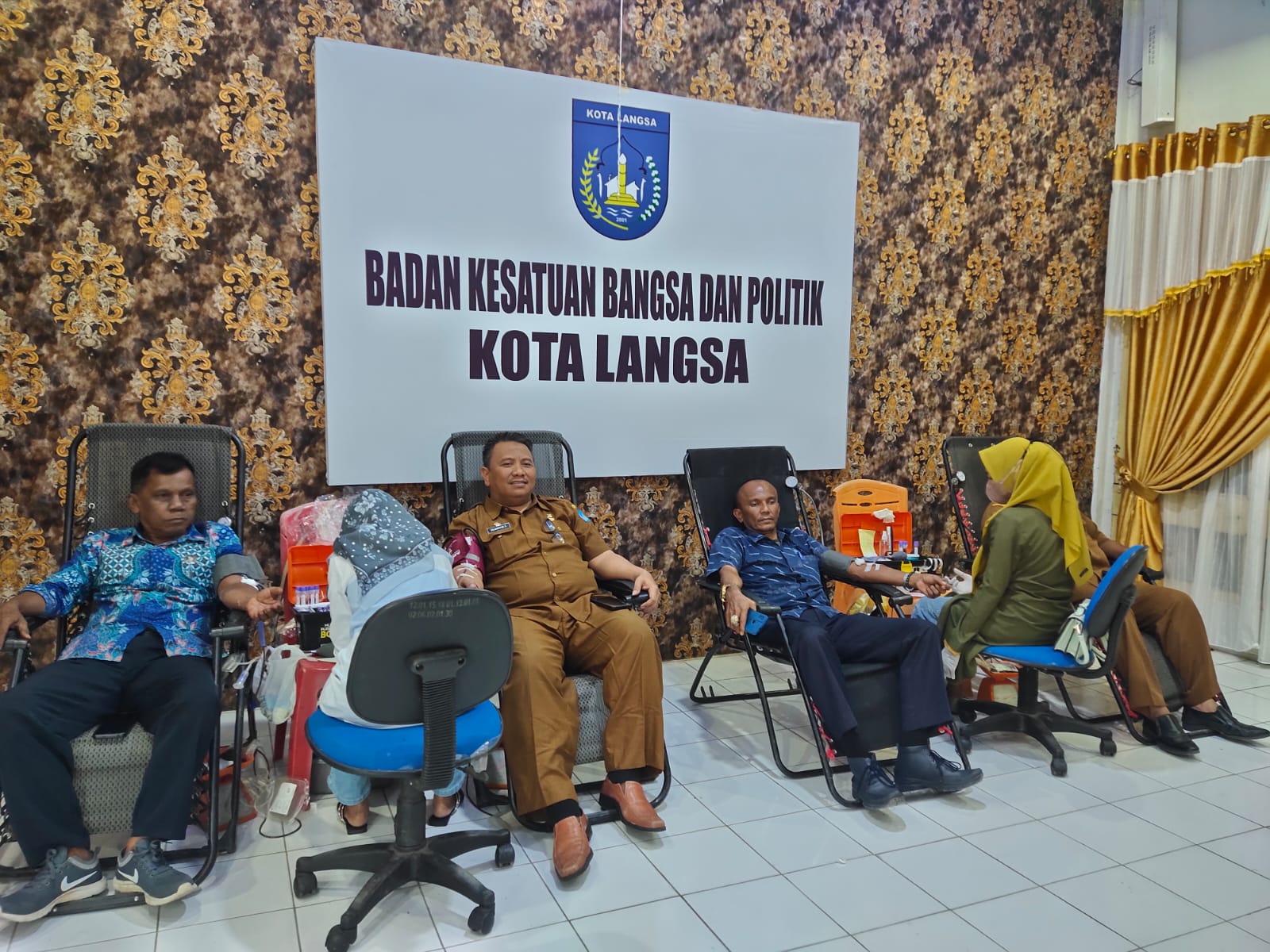 Kesbangpol Langsa Gelar Donor Darah
