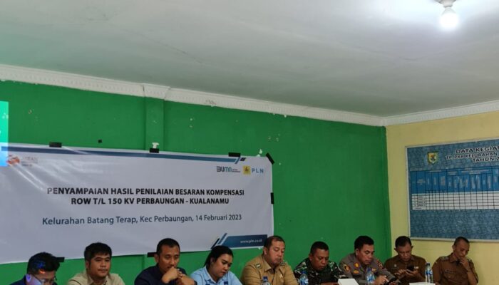 PLN Gencar Sosialisasikan Penilaian Kompensasi Tanah di ROW Jalur SUTT 150 kV Perbaungan-Kualanamu