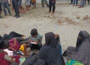 Kapal Tongkang Bawa 66 Imigran Rohingya Kembali Mendarat Di Pesisir Aceh Besar