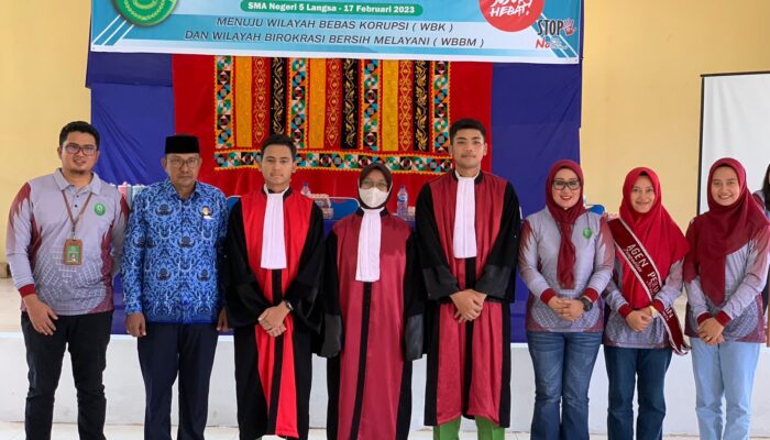 PN Langsa Goes to School, Ajak Siswa Mendukung Bebas Korupsi