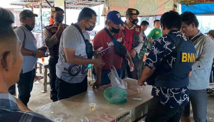 Tim Polres P.Siantar Geledah 9 Pria Saat GKN, Hanya 1 Positif Sabu