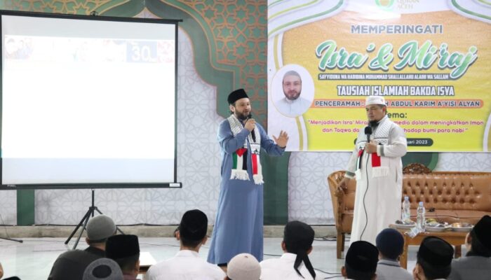 Peringati Isra Mikraj, Dayah Darul Quran Aceh Datangkan Hafiz Dari Palestina