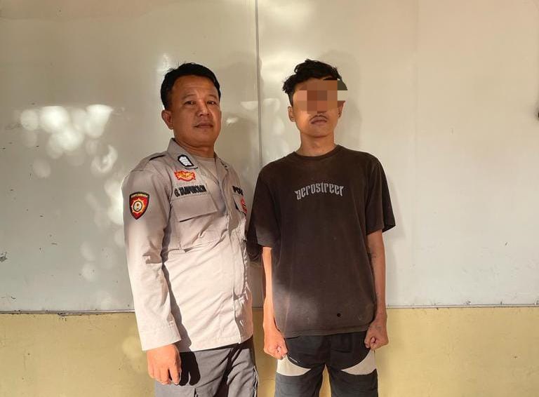 Tersangka MFM tahanan sempat kabur berhasil diamankan personel Tim Gabungan Minggu (19/2), siang.Waspada/ist.