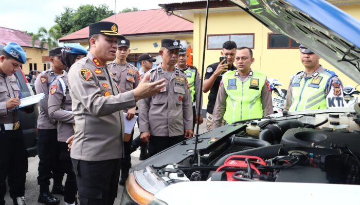 Kapolres Sabang Cek Kendaraan Dinas