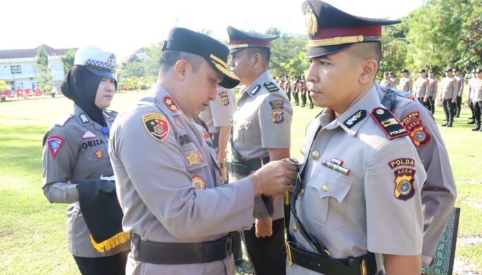 4 Perwira Polres Abdya Dimutasi