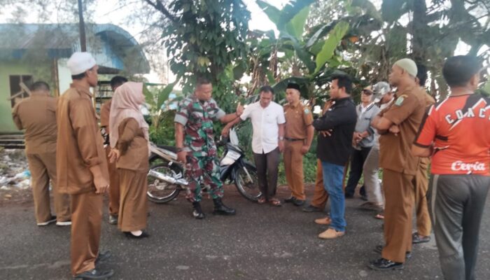 Kepala DLHK & Muspika Simtim Turlap Atasi Sampah