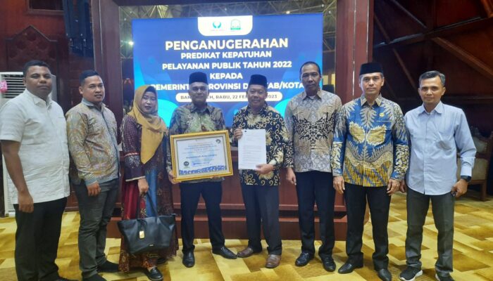 Pemko Langsa Kembali Raih Predikat Pelayanan Publik 2022 Zona Hijau