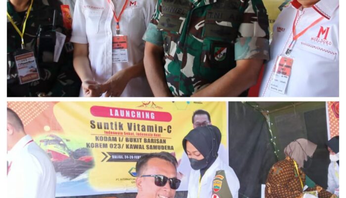 Kodam I/BB Sediakan Suntik Vitamin C Gratis Pada Event F1H2O