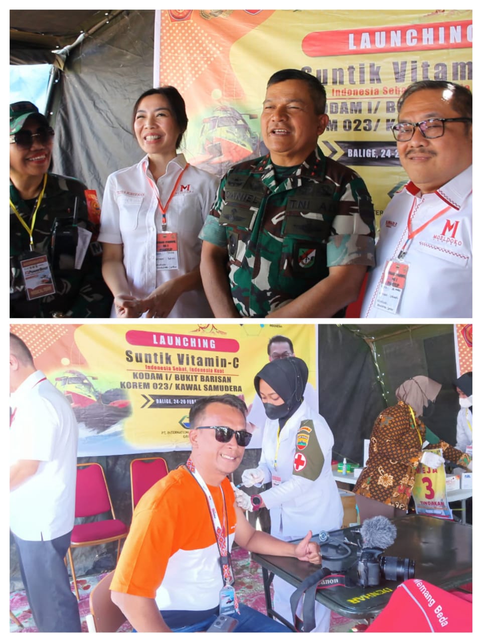 Kodam I/BB Sediakan Suntik Vitamin C Gratis Pada Event F1H2O