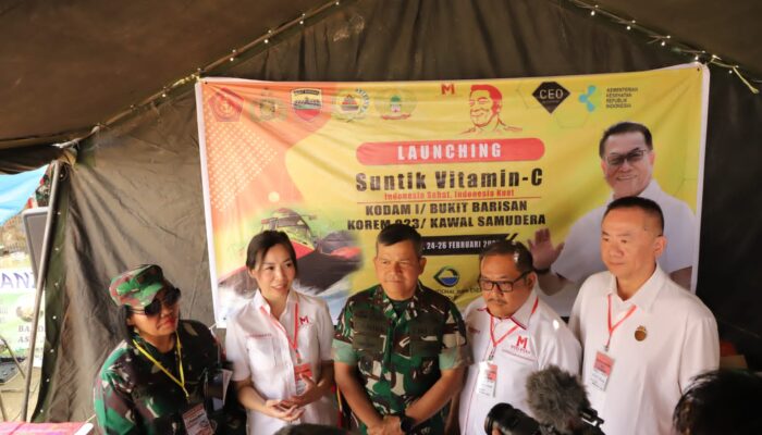 Sukseskan F1 PowerBoat, Kodam I/BB Launching Vitamin Gratis untuk Masyarakat Balige