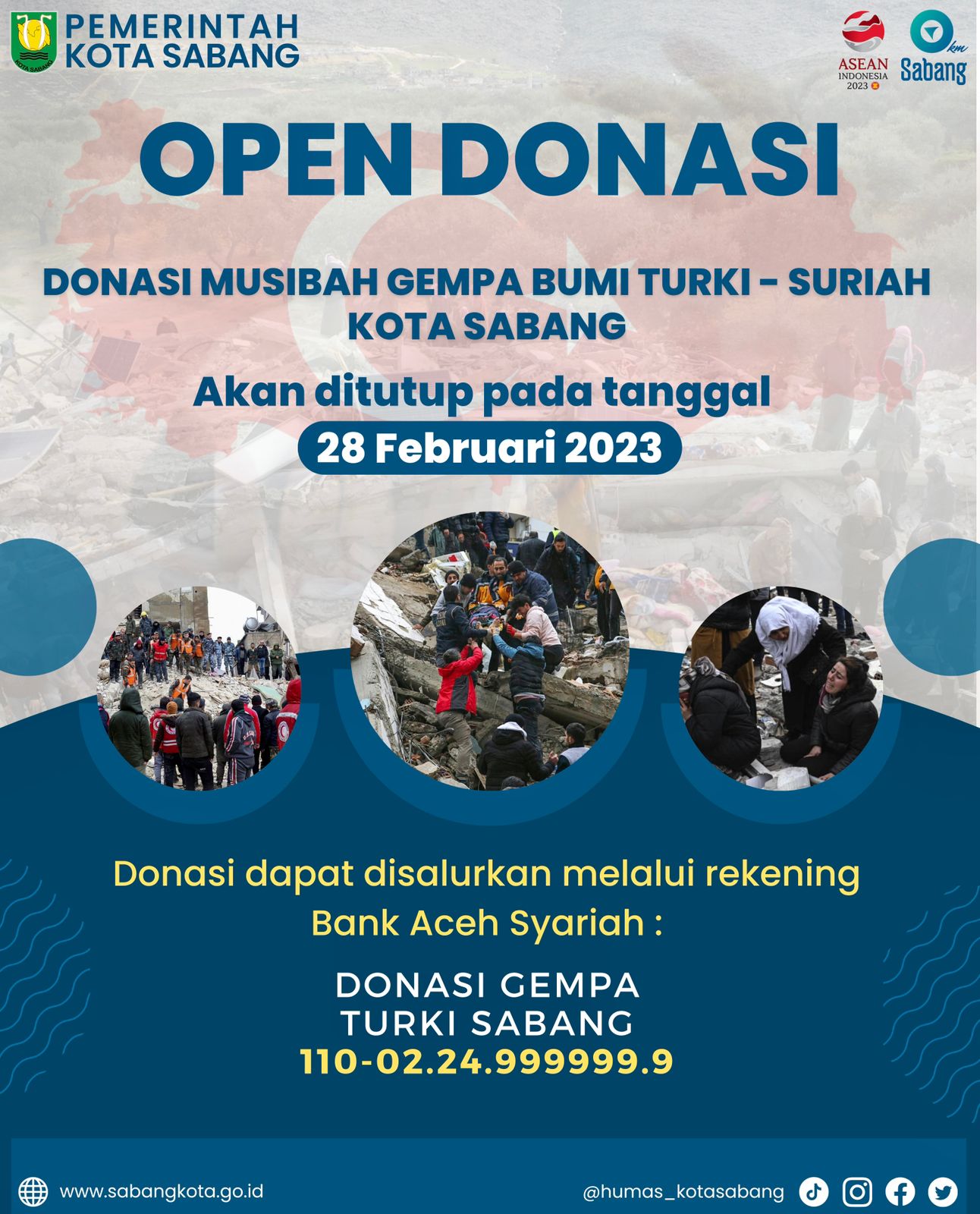 Dari Sabang Sudah Rp126 Juta Terkumpul Untuk Korban Gempa Turki