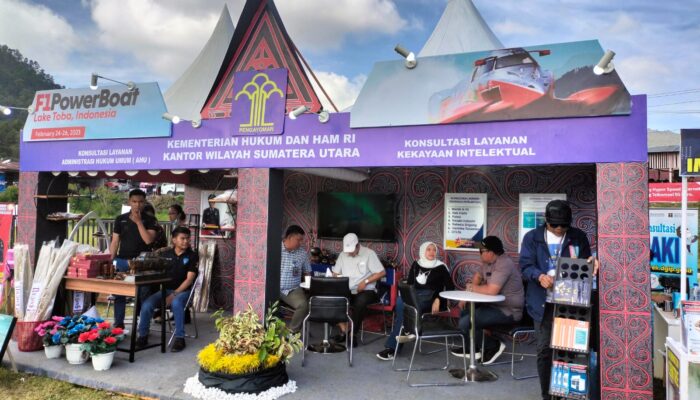 Sukseskan Event F1H2O, Kanwil Kemenkumham Sumut Gelar Pameran, Sosialisasi Layanan AHU Dan KI