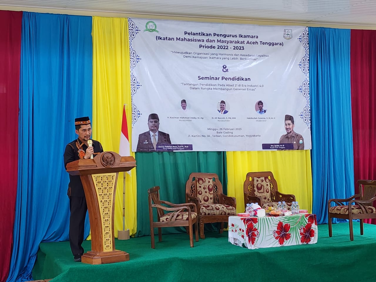 Pj Bupati Agara Melantik Pengurus IKAMARA Periode 2022-2023