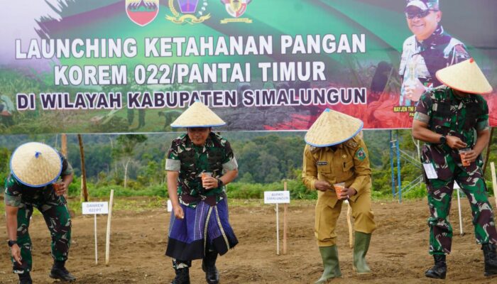 Danrem 022/PT Dampingi Pangdam I/BB Launching Hanpang Korem 022/PT
