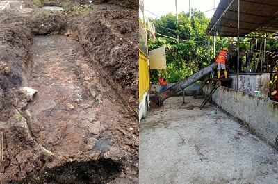 PEKERJA PKS dan lokasi limbah PKS mini di Kampung Selamat Desa Bulucina Kecamatan Hamparanperak Kabupaten Deliserdang yang diduga tak memiliki izin. Waspada/Ist