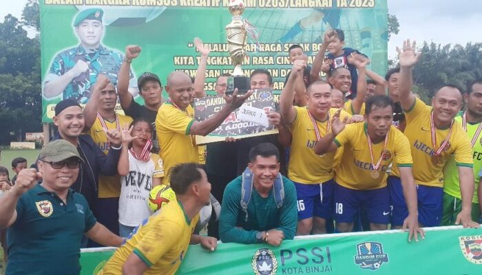 Ijek FC Juara Piala Dandim 0203 Langkat