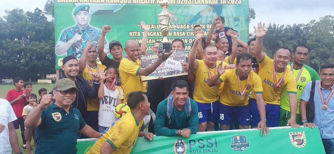Ijek FC Juara Piala Dandim 0203 Langkat