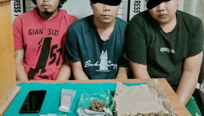 Miliki Dan Jual Ganja, Polres P.Siantar Ringkus 4 Pria