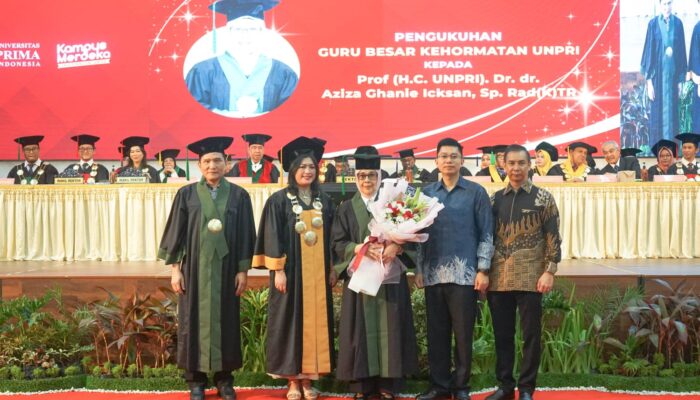 Prof Dr. dr. Aziza Ghanie Icksan Resmi Guru Besar Kehormatan UNPRI