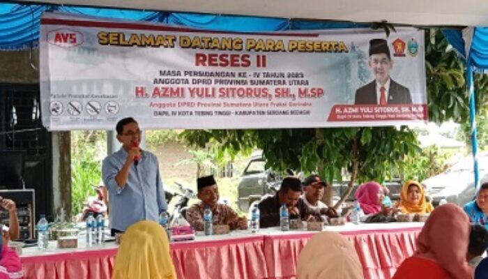 Anggota DPRD Sumut H  Azmi Yuli Sitorus, SH, MSP Ajak Masyarakat Bersinergis Dukung Pembangunan Di Sergai