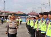 Kapolres Pelabuhan Belawan Pimpin Apel Gelar Pasukan Ops Keselamatan Patuh Toba