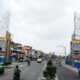 GAPURA di Jalan Gatot Subroto. Pengerjaan tiga gapura batas kota ditargetkan selesai akhir Maret 2023 ini. Waspada/Ist