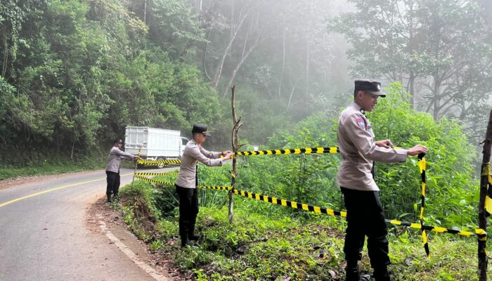 Kapolsek Linge Patroli Rawan Kecelakaan