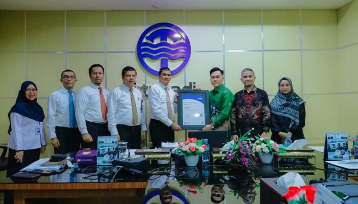 Perumda Tirtanadi Raih Sertifikat ISO 9001 – 2015