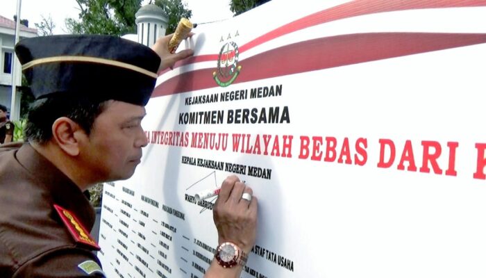 Kejari Medan Gelar Apel Deklarasi Pembangunan Zona Integritas Menuju WBK Dan WBBM