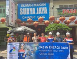 PGN Subholding Gas Pertamina Tambah Pelanggan Sektor Usaha Kecil di Medan