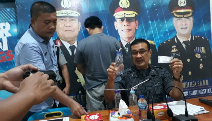 BNNK Gunungsitoli Bekuk Seorang Tersangka Pengedar Sabu