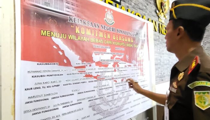 Kejari Simalungun Deklarasi Pencanangan Zona Integritas Menuju WBK/WBBM