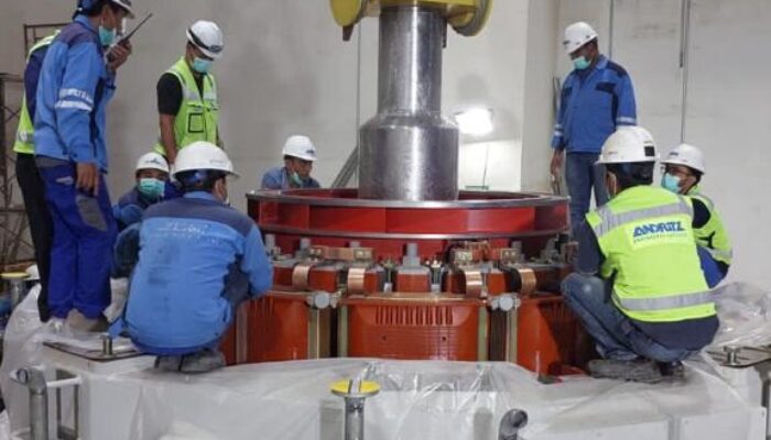 Targetkan COD 2023, PLN Lakukan First Lowering of Rotor Unit 1 PLTA Peusangan