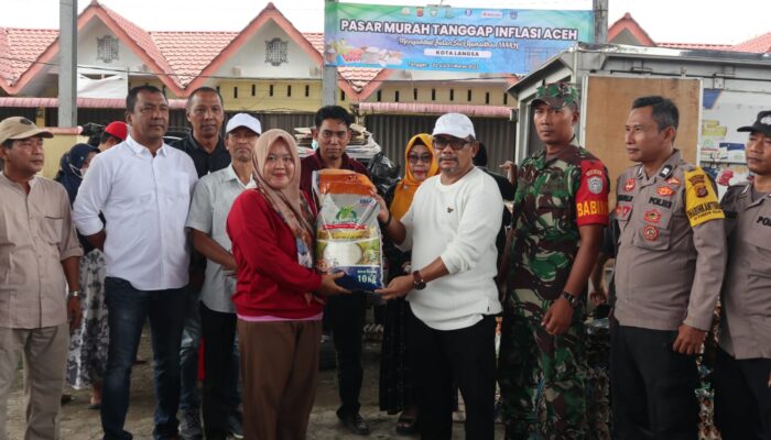 Pj Wali Kota Langsa Tinjau Pasar Murah