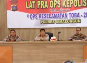 Kapolres Simalungun Pimpin Latihan Pra Operasi Keselamatan Toba 2023