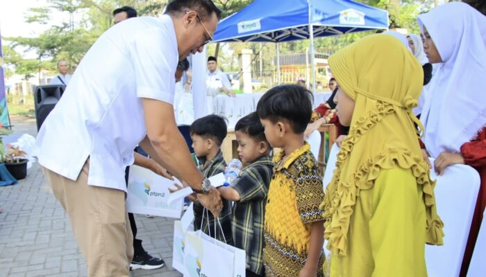 Sambut HUT PTPN, PTPN2 Gelar Donor Darah, Operasi Pasar Hingga Santuni Anak Yatim