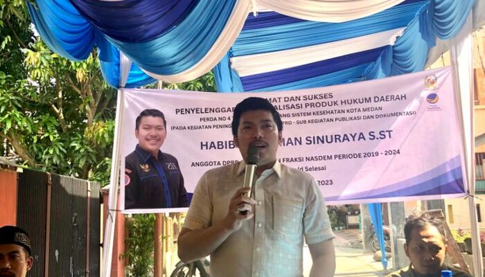 Habiburrahman Sinuraya: Pemko Jamin Kesehatan Warganya Sesuai Perda Sistem Kesehatan Kota Medan