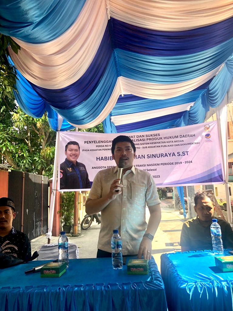 Habiburrahman Sinuraya: Pemko Jamin Kesehatan Warganya Sesuai Perda Sistem Kesehatan Kota Medan