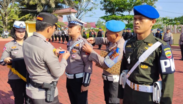 Kapolres Simalungun Pimpin Apel Gelar Pasukan Ops Keselamatan Toba 2023