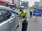 Ops Keselamatan Toba 2023, Satlantas Polrestabes Medan Sosialisasi Tertib Lalu Lintas