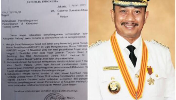 Sah, Mendagri Aktifkan TSO Sebagai Bupati Palas