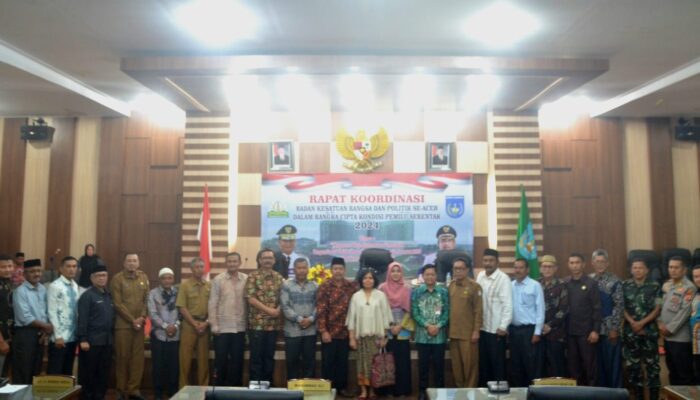Rakor Kesbangpol Se-Aceh Cipta Kondisi Pemilu Serentak 2024