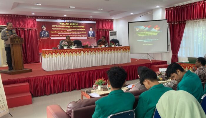 Mahasiswa USK Dengar Kuliah Umum Kapolresta Banda Aceh