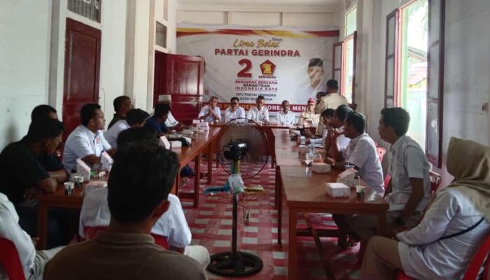 Hadapi Pemilu 2024 DPC Partai Gerindra Abdya Gelar Konsolidasi