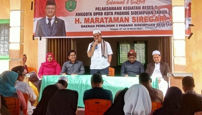 Anggota DPRD Sidempuan Marataman Siregar Jemput Aspirasi Masyarakat