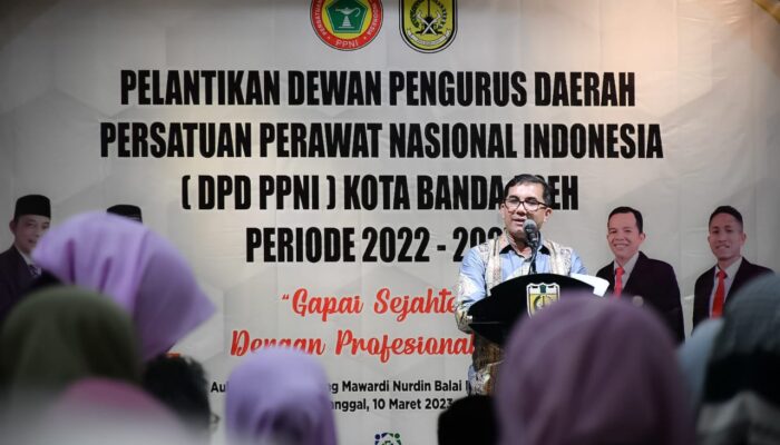 Pengurus PPNI Banda Aceh Dilantik, Ini Pesan Pj Wali Kota