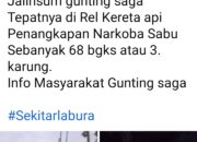 Postingan Penangkapan Sabu 68 Bungkus, Hebohkan Warga Labura